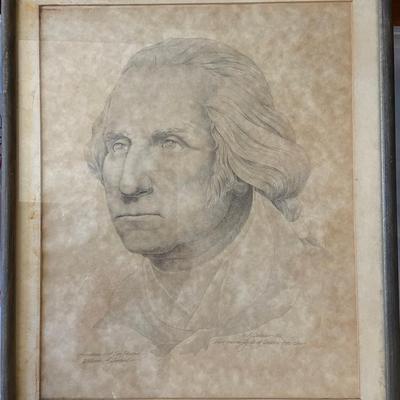 Limited Edition George Washington Portrait – Signed & Numbered Print