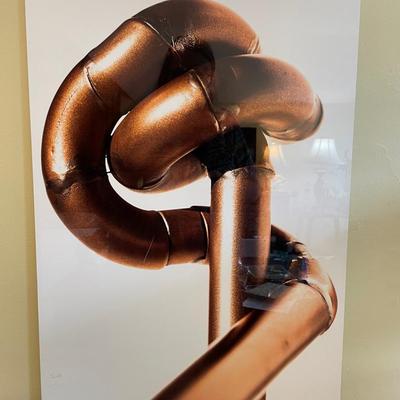 Glass Photo of "Bowline Knot," a sculpture by Gilbert Boro