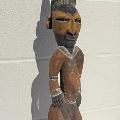 Central African Wooden Power Figure (Nkisi)