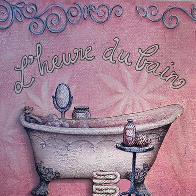 "L'heure du bain" Giclée Canvas Art