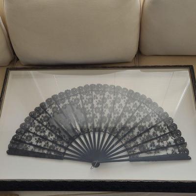 Classic Lace Fan Framed!