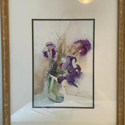 Framed Print of Irisis in Vase