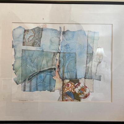 Abstract Beauty in Watercolor Signed by artist G. Garayochea