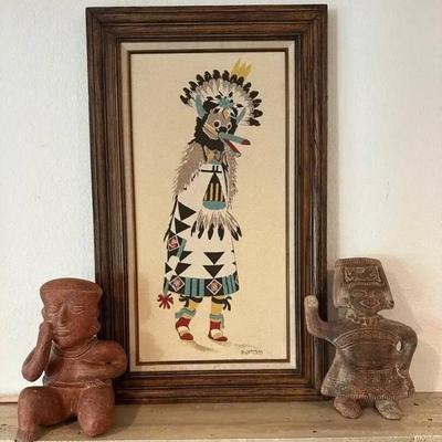 Po116 native american style folk art