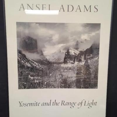 Framed Ansel Adam's Poster
