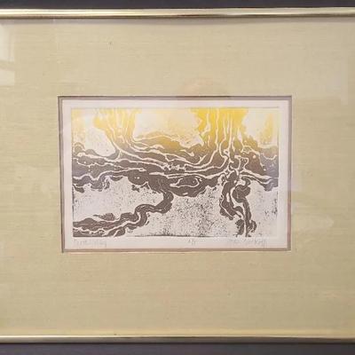 "Death Valley" AP Joan Burkoff Etching