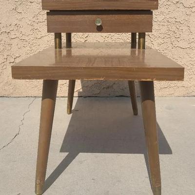 Retro Side Table with Drawer – Sleek & Simple!