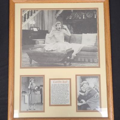 Lucille Ball Framed Photo Collage - Featuring Scenes From The I Love Lucy Show