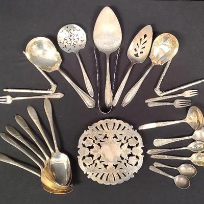 Household Helpers For Bustling Buffets - Silverplated And Stainless Service Items