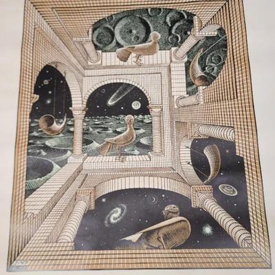 Print Of "Other World" By M.C. Escher