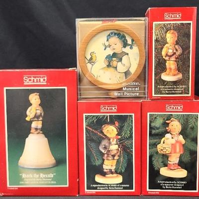 The Merriest Mini Figurine Ornaments & More By Schmid + Elegant Edelweiss Musical Wall Hanging 