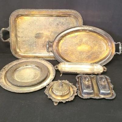 Variety Of Serving Plates, Platters & Pieces