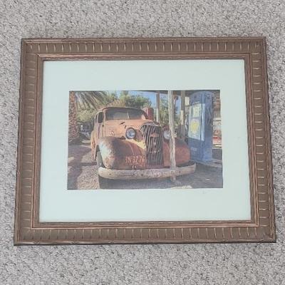 Rustic Roadside Service Station Artpiece - Signed