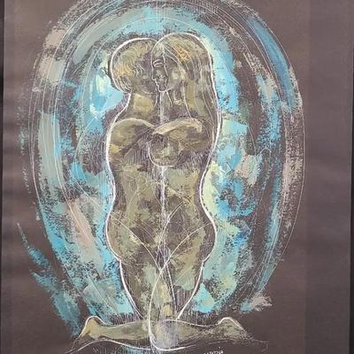 Painting Ink On Paper By Joseph Capozio