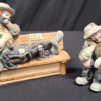 Emmett Kelly Jr. Clown Figurines