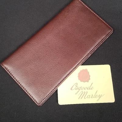 Brand New Buttery Soft Leather Checkbook Cover/Wallet By Osgoode Marley 