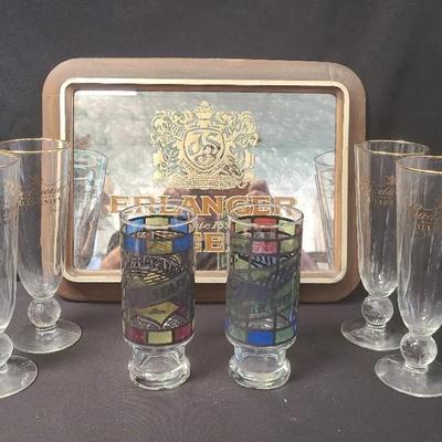 Beer fest! Budweiser, Miller, And More Decor And Glasses