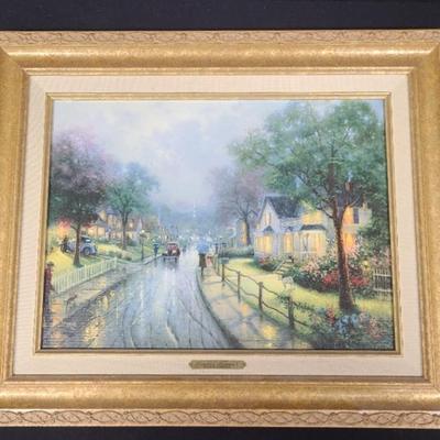 Hometown Memories I Thomas Kinkade - Licensed Reproduction With COA