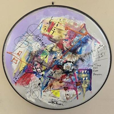 "Rythm in Changed" Multimedia Painting
