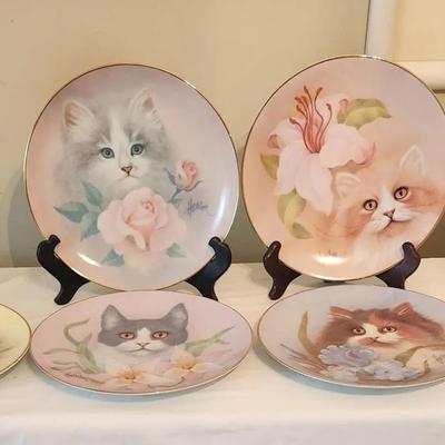 Petals and Purrs Collector's Plates 