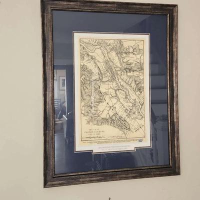 Battle Of  Fredericksburg Map 