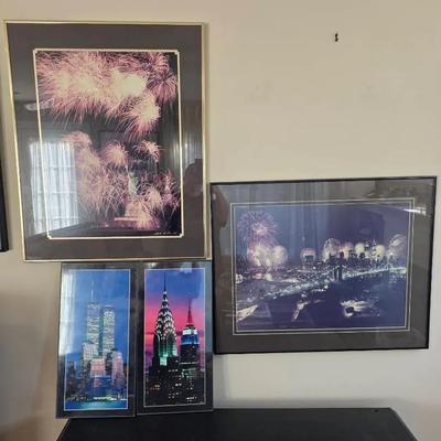 New York City Framed Photo Prints Bundle