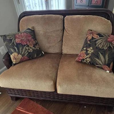 Braxton Culler Rattan Sofa