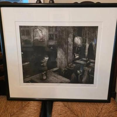 "The Storm" By S.L. Sears 1984 Signed Framed Print