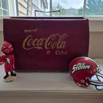 Coca-Cola Cooler & Sports Memorabilia