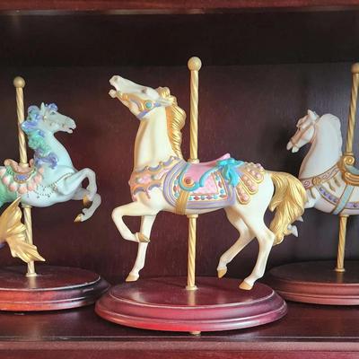 Franklin Mint Carousel Horses