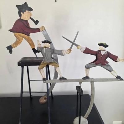 Pair Of Cast Balancing Pendulums