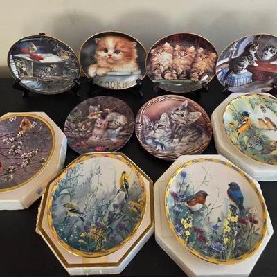Cats & Birds Collector's Plates