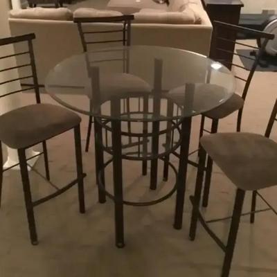 Bar Height Table and Chairs