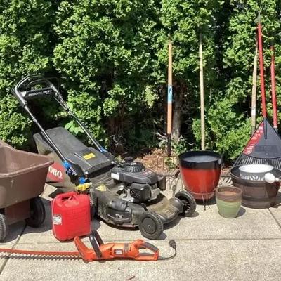 Toro Push Mower and Yard Equipment 
