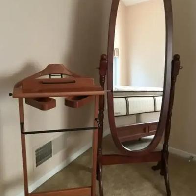 Floor Mirror and Wardrobe Butler