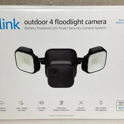 Blink Outdoor 4 Floodlight Camera – Open Box, Appears Complete