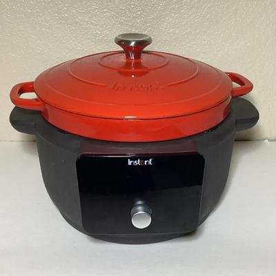 Instant Pot 6-Quart Electric Dutch Oven with Cast Iron Pot and Accessories