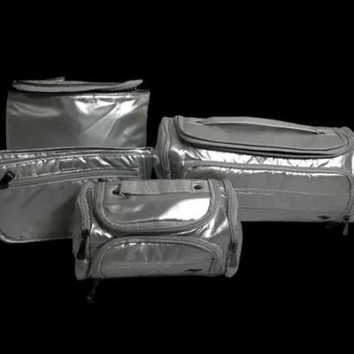 Lug Silver Travel Bag Set – 4-Piece Organizer Collection