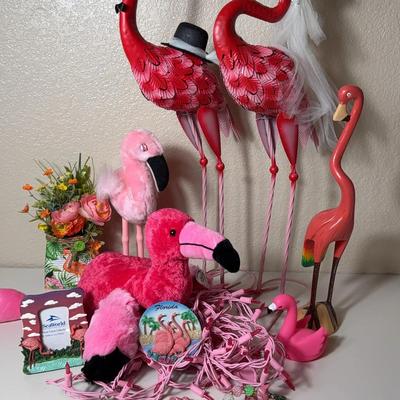 Flamingo Flock Décor and Collectibles Set