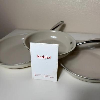Red Chef Three-Piece Skillet Set