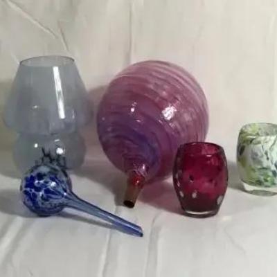 Colorful Glass Art Collection — Signed Pieces & Decorative Accents