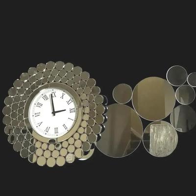 Abbyson Decorative Wall Clock and Matching Round Mirror Set - 2 separate pieces
