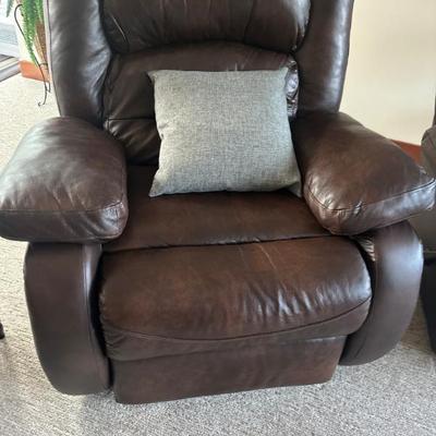 Leather recliner