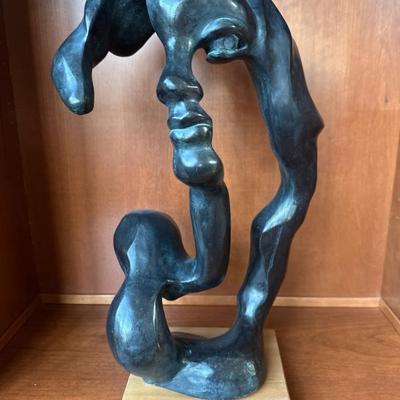 Sculpture portrait of a woman by czech american artist klara sever