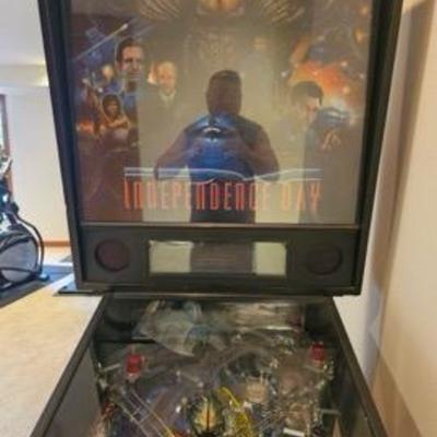 Pinball machine
4’6” x 2’
Available in online auction:  grasonsauctionswa.com
