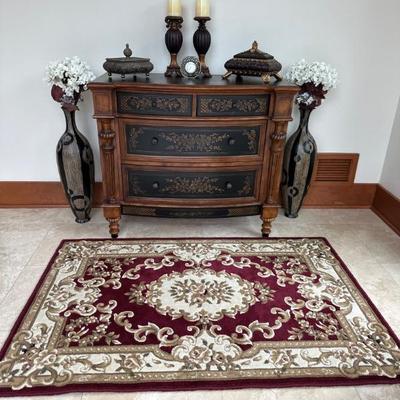 Side buffet & decorative vases