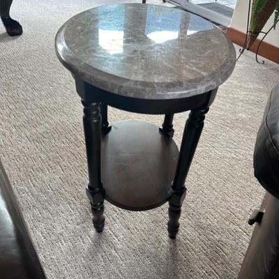Side table with marble top