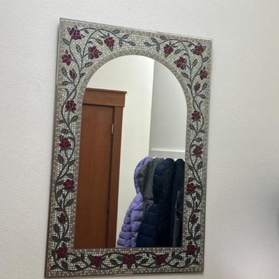 Mirror flower frame