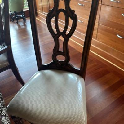 Formal dining chairs front view
