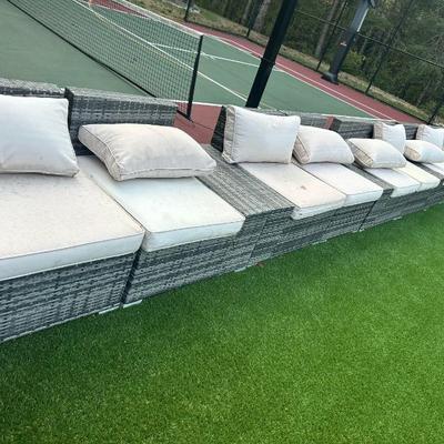 Patio furniture off white cushions